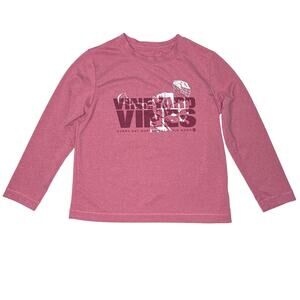 Vineyard Vines Size 3T Football Long Sleeve Red Performance Shirt
